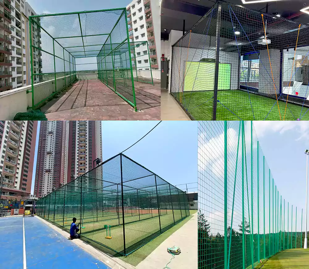 we are you providing sports nets service includes Cricket Practice Nets, Sports Ball Stop Nets, Football  Stop Netting, Terrace Cricket Nets in Hyderabad